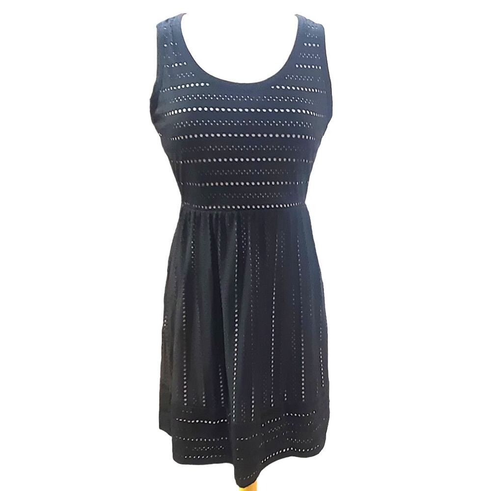 Daisy Fuentes black dots dress Size PM